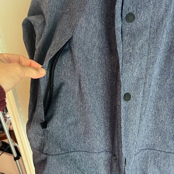 The North Face Men's Gore-TEX Mountain Jacket XXS Denim Blue Waterproof - Picture 5 of 16